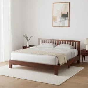 Solimo Petra Solid Sheesham Wood King Bed