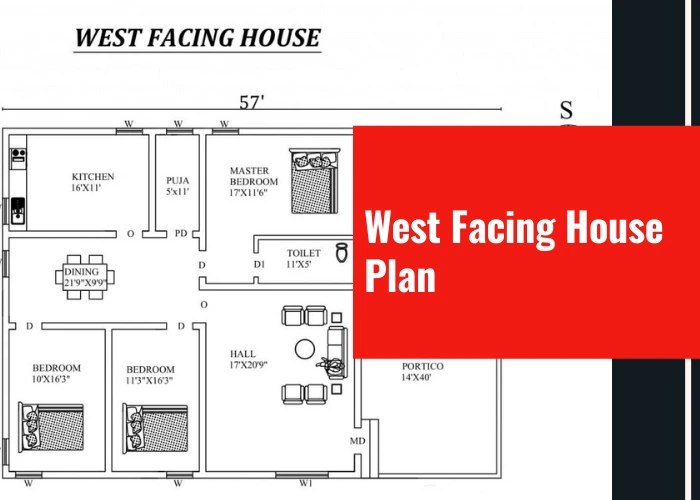 west facing house plan