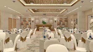 Banquet Hall Design with Round Table 1