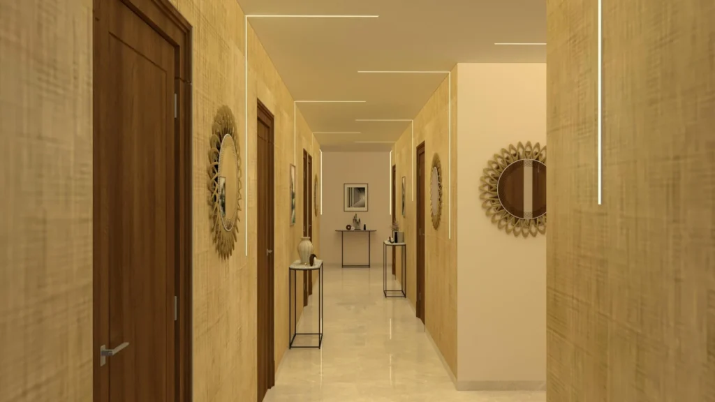 1st floor and 2nd floor Corridor Interior Design