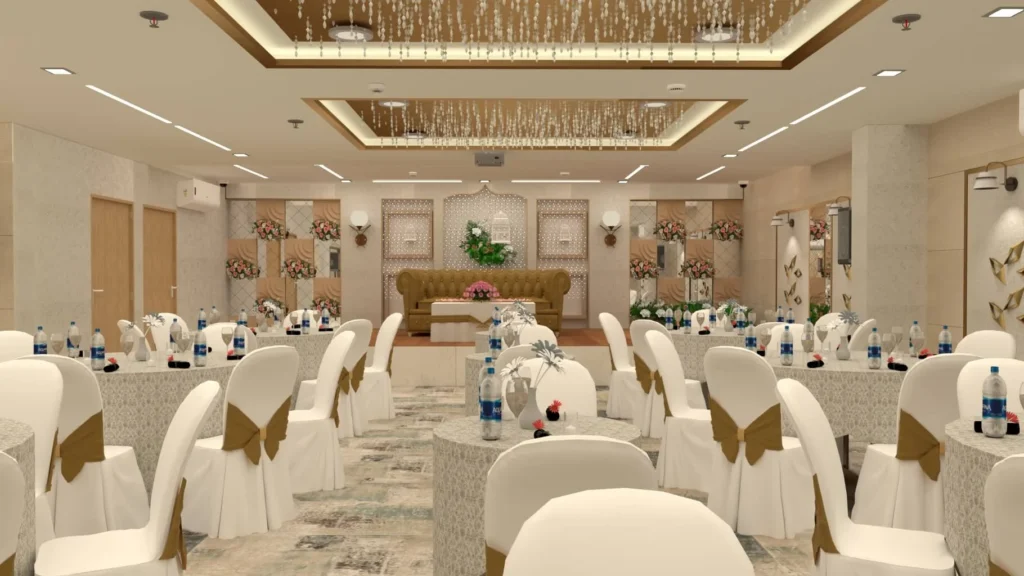 Banquet Hall Design with Round Table