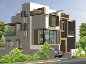 Indian Bungalow Design in Bhigwan, Pune – Straight Lines Form Bungalow
