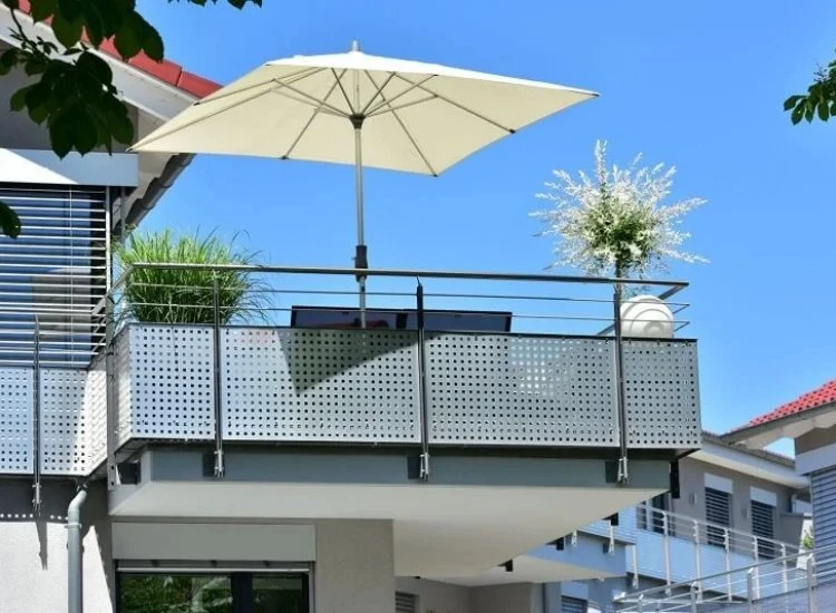 10. Steel railing and jali design for house front design 10. Steel railing and jali design for house front design