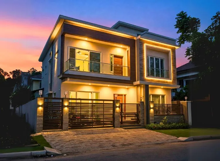 11. Lighting Features Illuminate your two-floor home's elevation with stunning lighting features! Enhance aesthetics, ambiance, and curb appeal effortlessly.