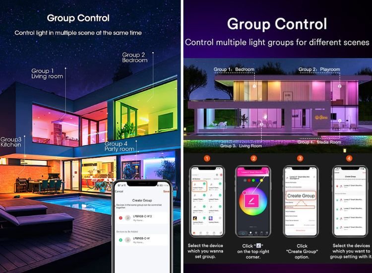 15. A Smart Home With A Group Control App Allowing Control Light In Multiple Scenes At The Same Time And Seamless Management