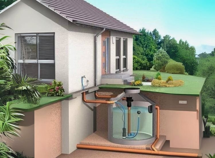 16. Rainwater Harvesting Optimize your 30x50 house plan with a smart underground water tank for efficient storage and space-saving design.