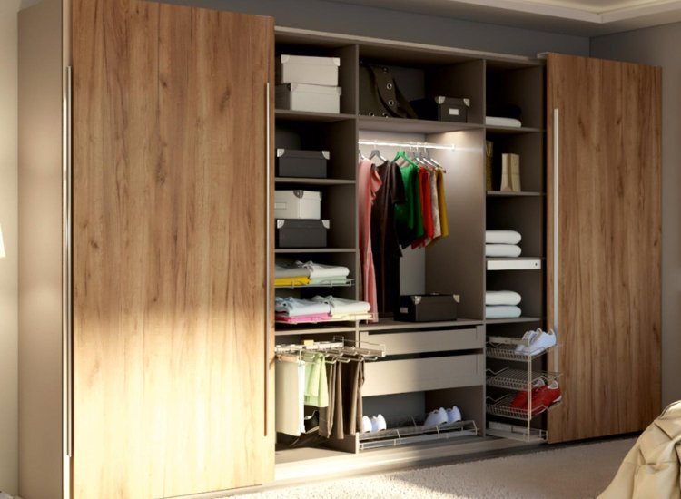 24. Sliding Folding Fittings Wardrobe Design