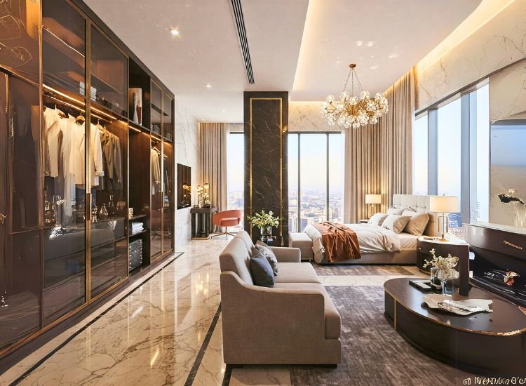 36. For Luxuary Seekers Penthouse design for luxury seekers, featuring high-end finishes, custom furnishings, expansive views, and exclusive amenities that elevate comfort and sophistication.