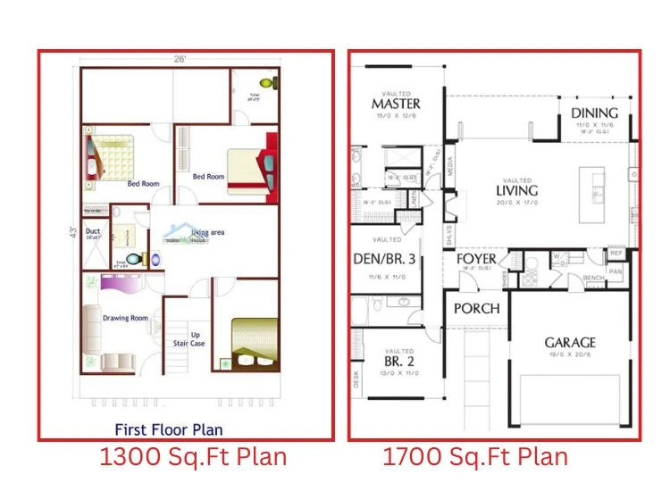 6. Standard 3BHK House Plan 6. Standard 3BHK House Plan