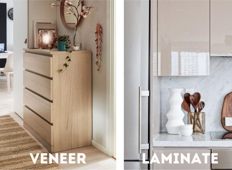 veneer and laminate different styles