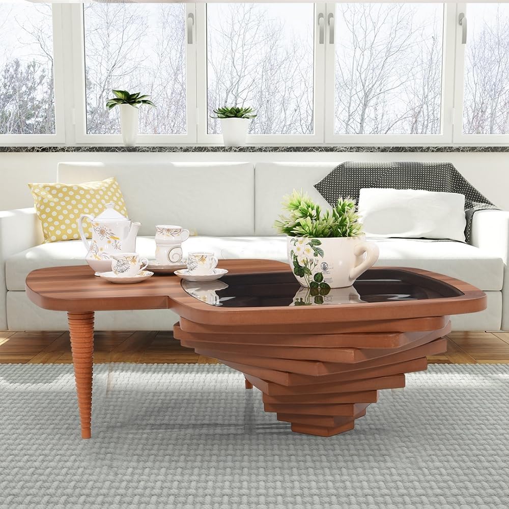 Royaloak Latina Italian Signature Glass Coffee Table | Tempered Glass