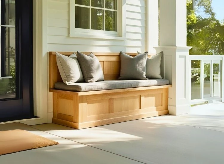 76. Built In Bench on Entry Porch 76. Built In Bench on Entry Porch