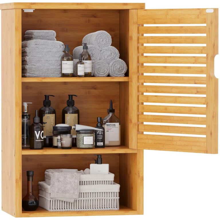 81G3 Q YeOL. SL1500 VIAGDO Bathroom Wall Cabinet, Wooden Medicine Cabinet with Single Door