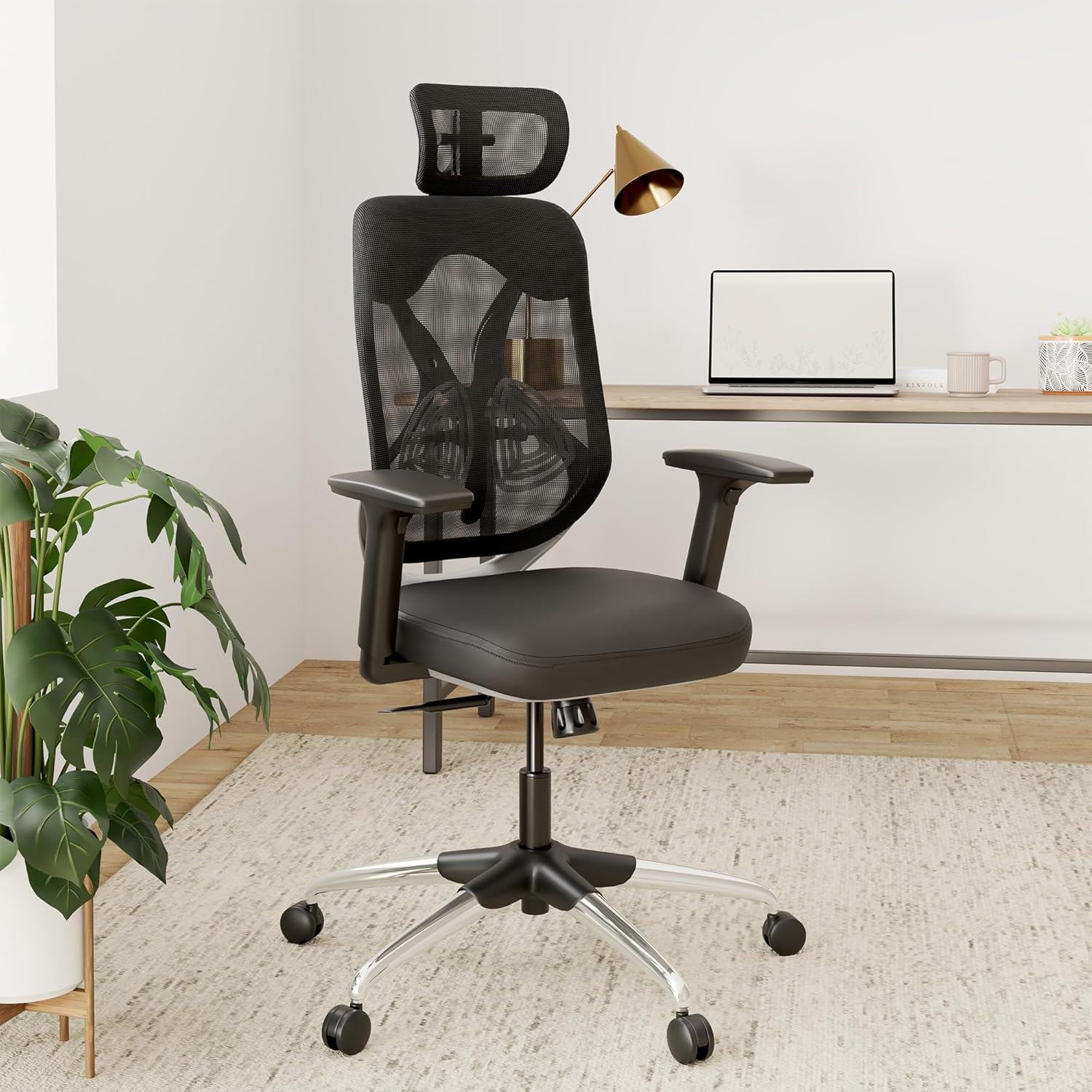 Amazon Brand - Solimo Elite Pro Multi Adjustable Headrest Office Chair