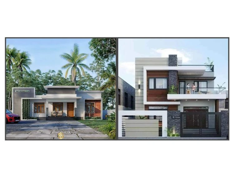 9. Single Vs Double Storey 3BHK 9. Single Vs Double Storey 3BHK