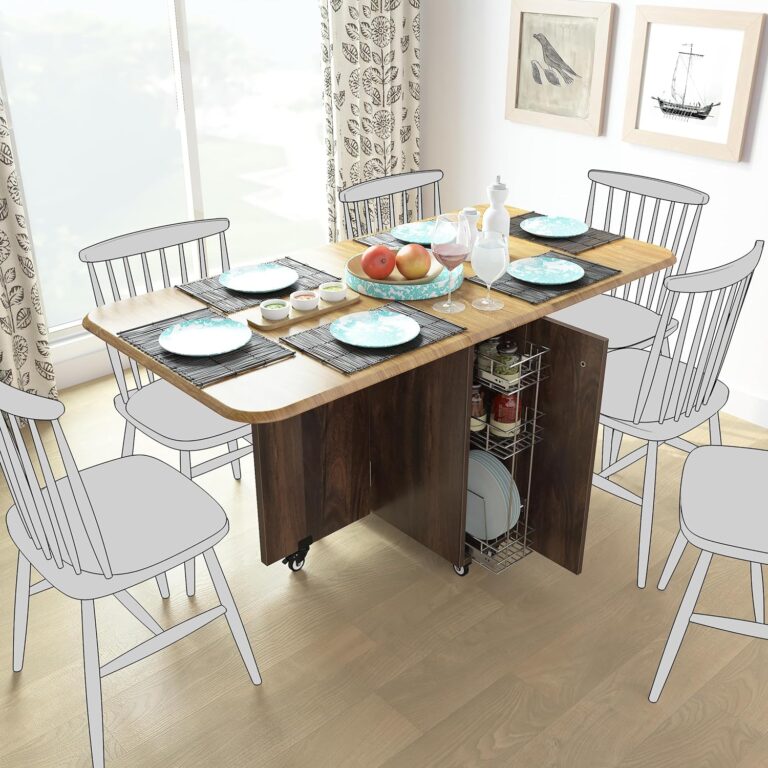 Studio Kook ABBA Engineered Wood 6 Seater Folding Dining Table