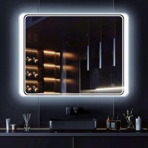 Backlit Bathroom Mirror With Imported Touch Sensor