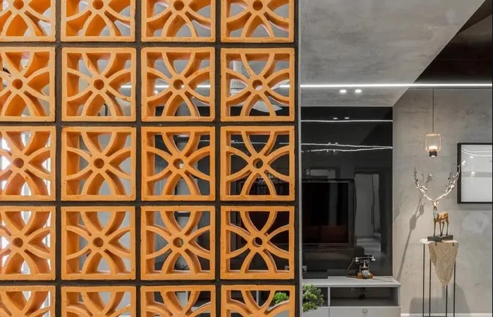 Cement Jali Partition Design
