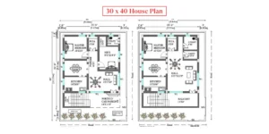 East Facing House Vastu Plan 30 x 40