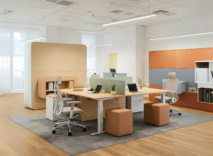 Ergonomic Office Interior Designs Ergonomic office interior design tailored for comfort and posture, optimizing small office interior design with functional interior design in office spaces.