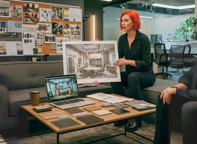 Expect from a Consultation A professional consultation for office interior design, offering expert insights, custom layouts, and tailored solutions to enhance workspace efficiency and aesthetic appeal.