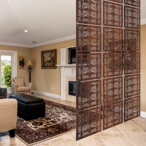 Wooden carved intricate patterned design partition design for living room wall hanging