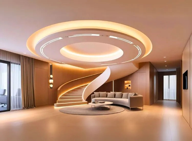 Living room interior design so smart it schedules its own Diwali decoration ideas and tells your mirror to reflect confidence.