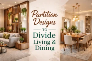 15 Creative Partition Designs to Divide Living & Dining