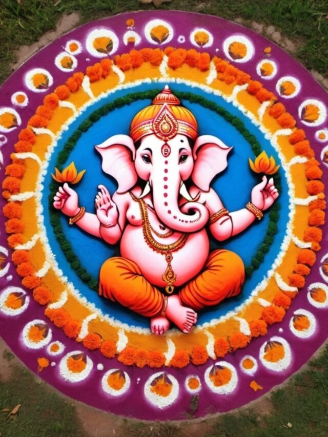 Ganpati Rangoli Seasonal Themes