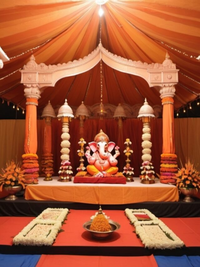 Indian Culture-Inspired Ganpati Pandal Decor Ideas