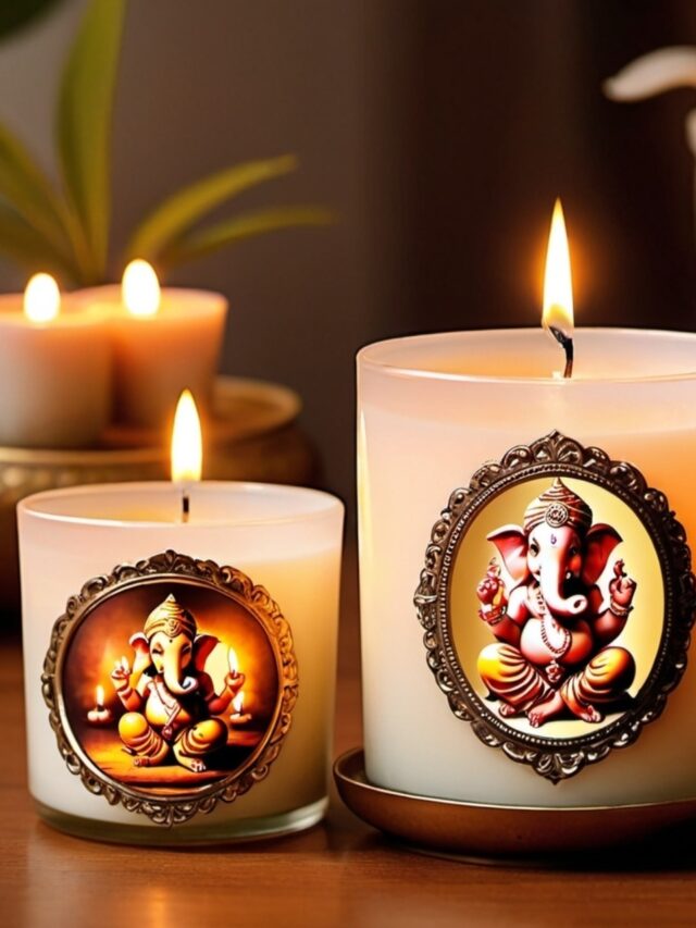 Scented Candles Ganpati Festival Home Decor