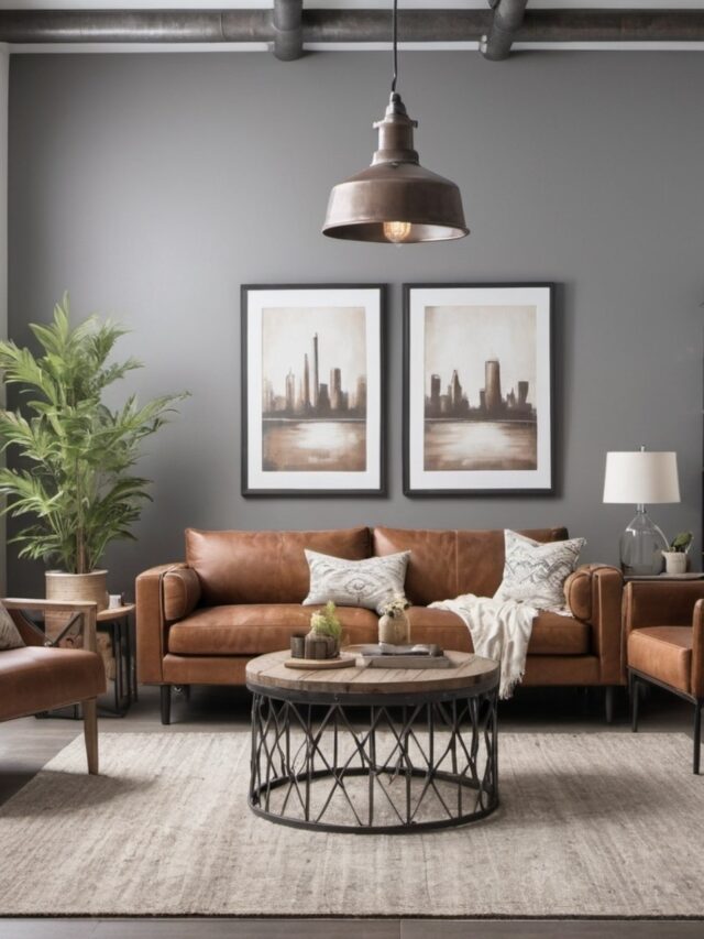 2. Neutral Grey Brown for Industrial Home Decor