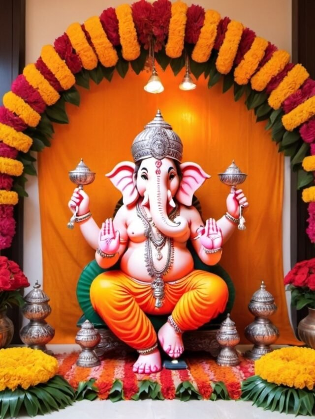 Traditional Ganesh Festival Decoration