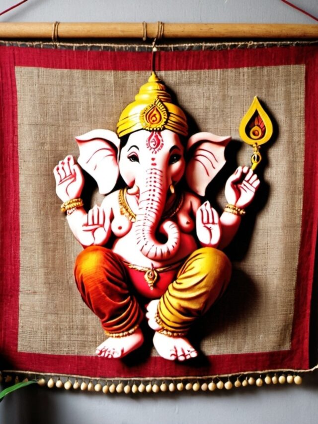 Eco-Friendly Ganpati Jute Wall Hangings