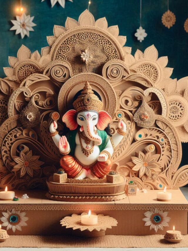 15 Stunning Homemade Ganpati Decoration Ideas