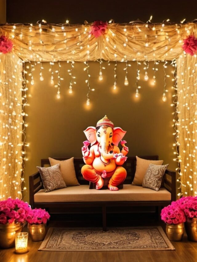 Creative Fairy Lights for Ganpati