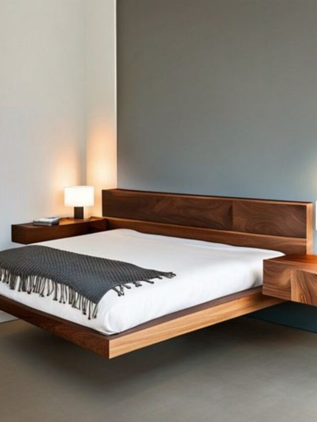 Small Bedroom Layout Floating Bed