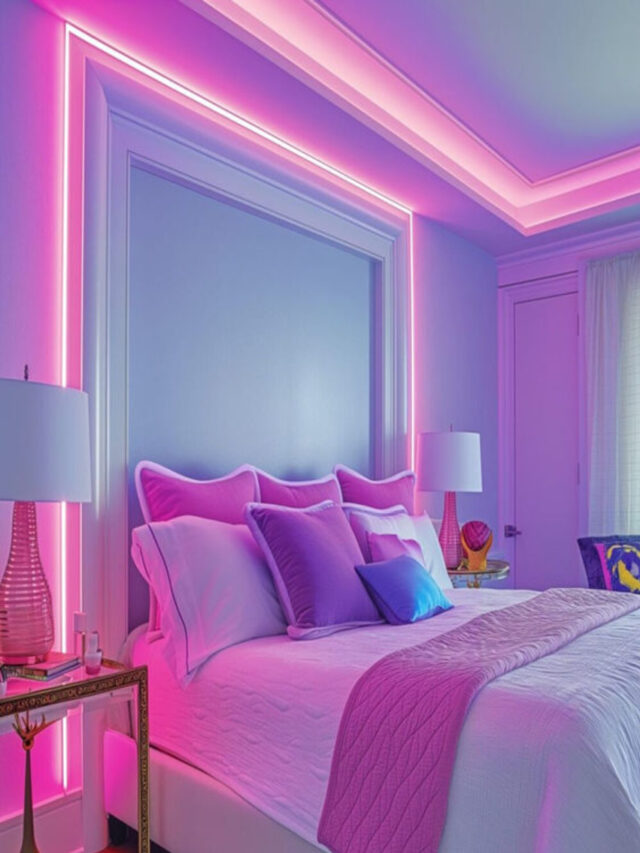 Innovative Small Bedroom Ceiling Design With Lights