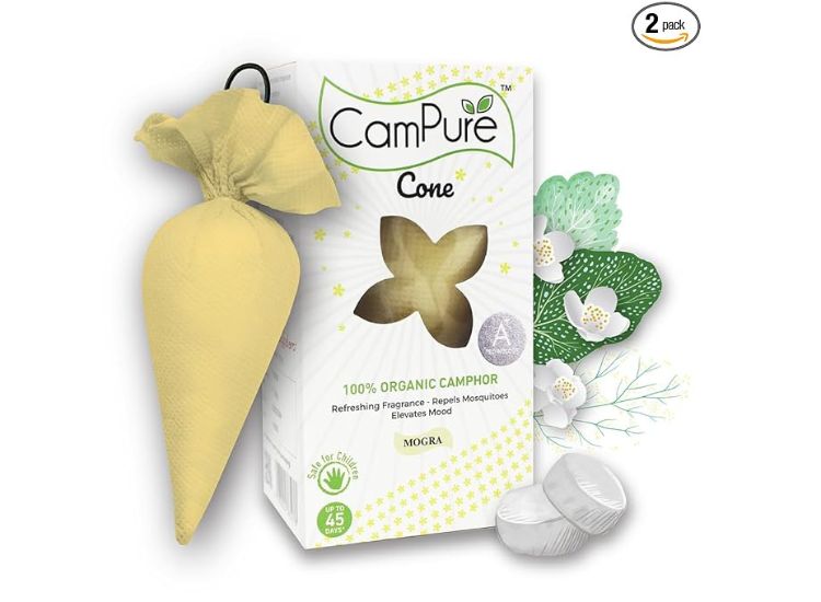 Mangalam CamPure Camphor Cones, perfect for creating a positive and fresh atmosphere during celebrations.