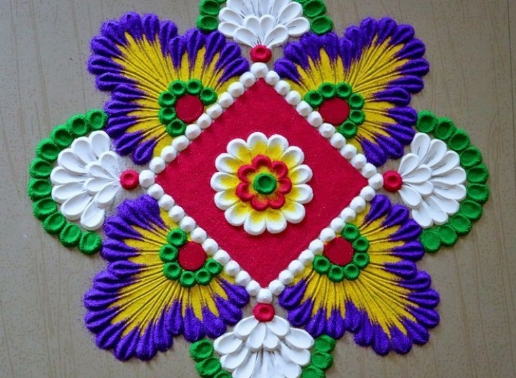 Decor Home with Colourful Diwali Rangoli Designs Simple to Create