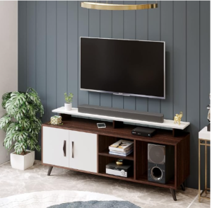 TV Cabinet with Shelves