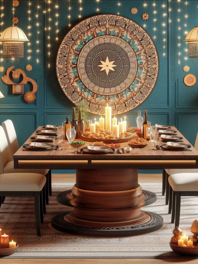 Expandable Dining Tables for Diwali Decor