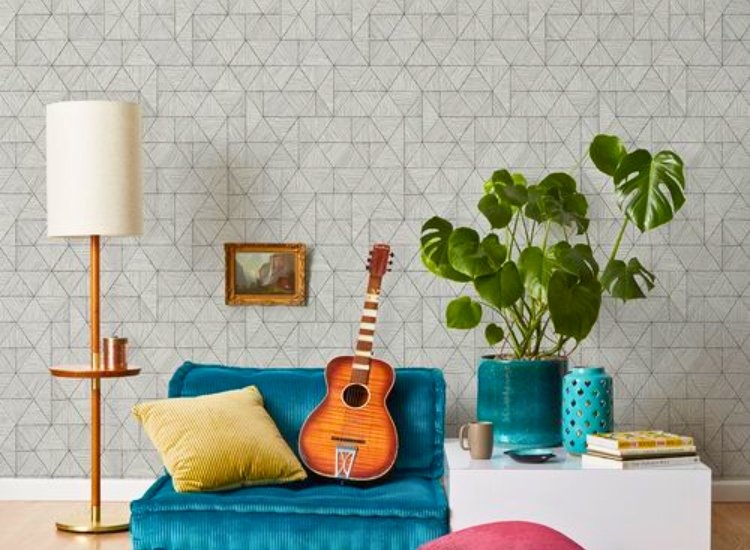 Geometric pattern artistic wallpaper for wall