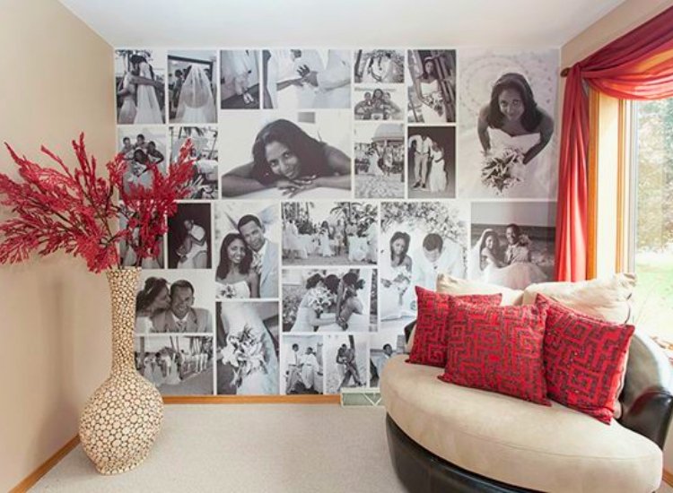 Digital printing for customized wallpaper