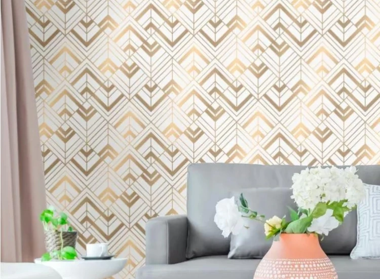 37. Diamond plate metal gold tone wallpaper Diamond plate metal gold tone wallpaper