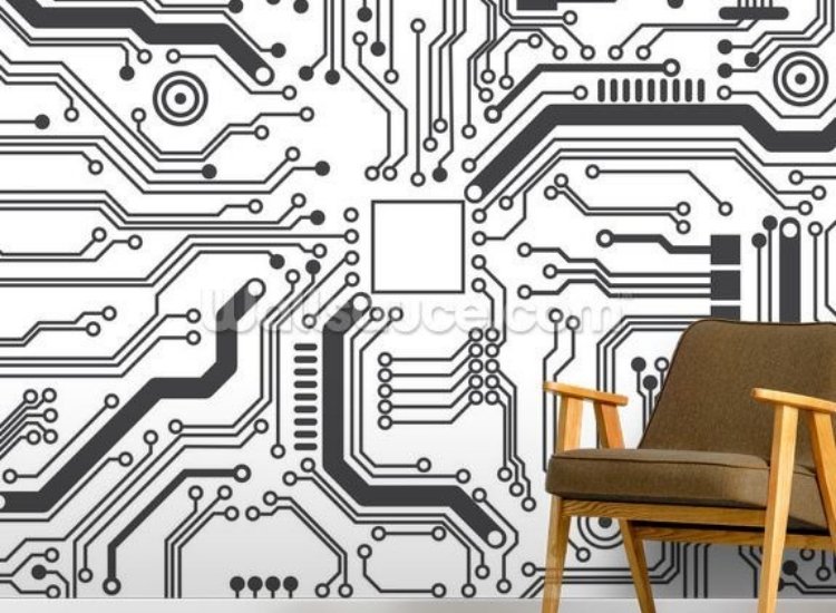 wallpapers featuring digital circuit board designs