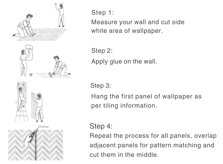 57. Wallpaper installation Process Wallpaper installation Process