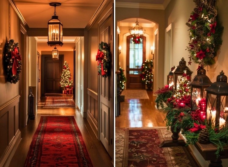 Lanterns with LED candles create a warm, welcoming ambiance in your hallway or entryway