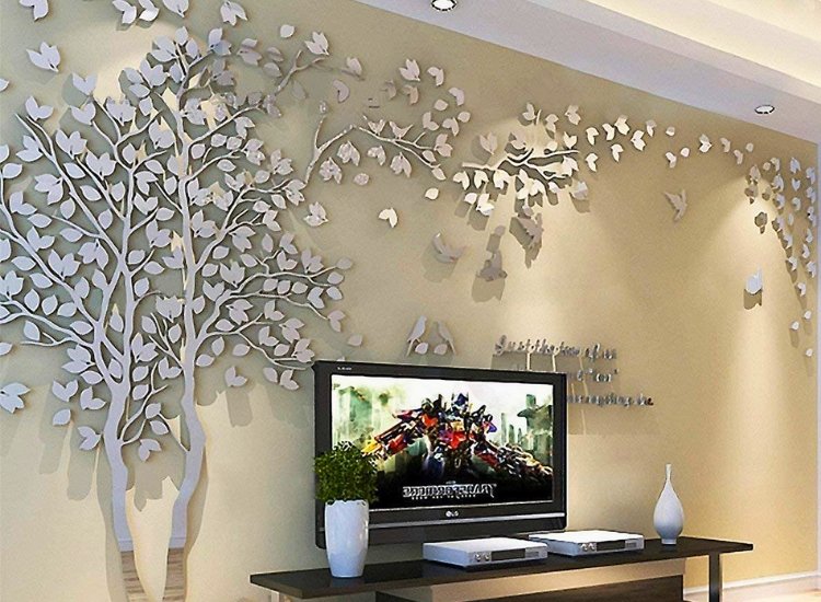 3D matellic artistic print wallpaper