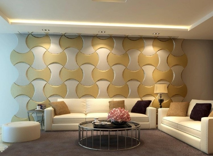 leather tiles as decorative wallpaper